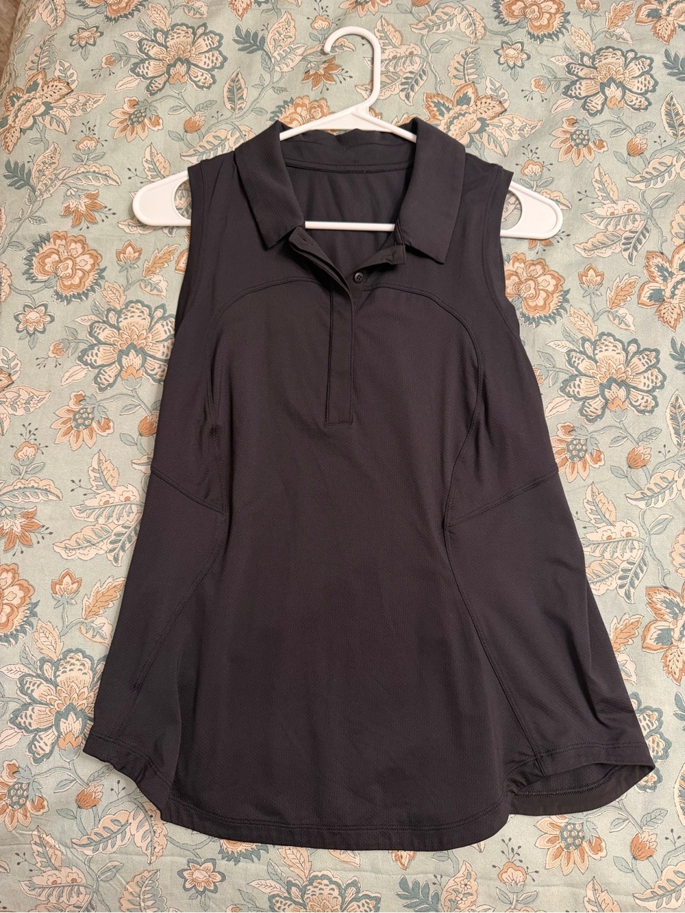 lululemon athletica Sleeveless Black Polo Tank